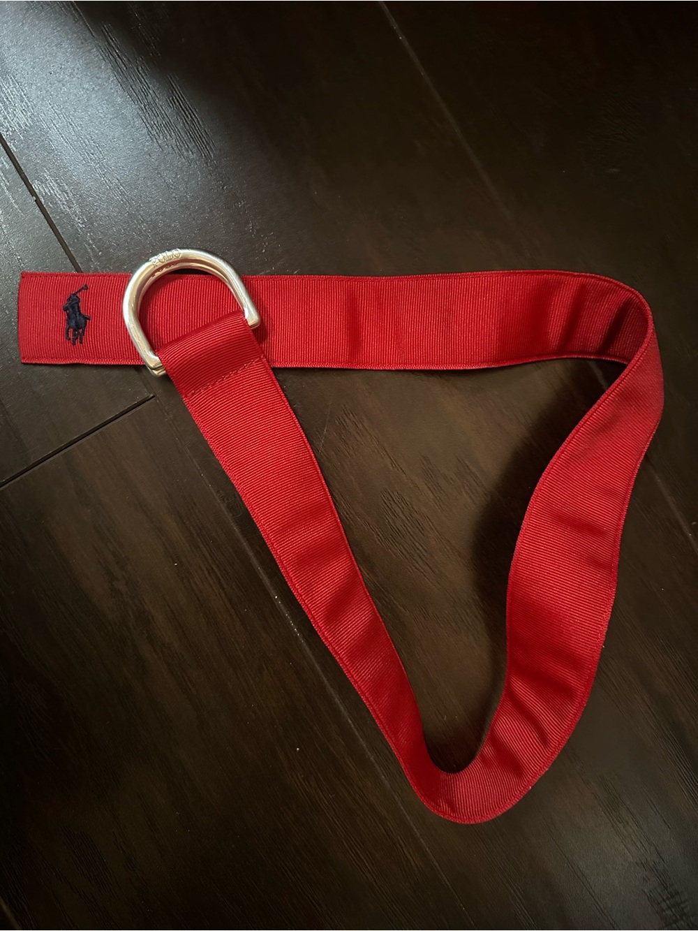 Polo Ralph Lauren Red Fabric Belt NWT